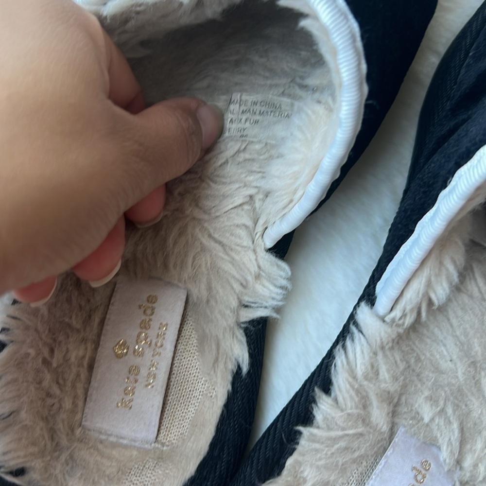 Kate Spade Fuzzy Slippers - Picture 4 of 4